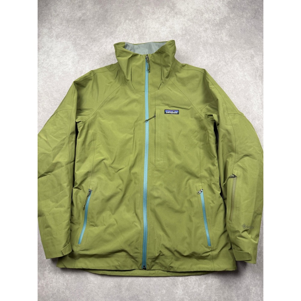 Patagonia Women S Gore-Tex Insulated Snow Ski Jacket Coat Green Winter Travel